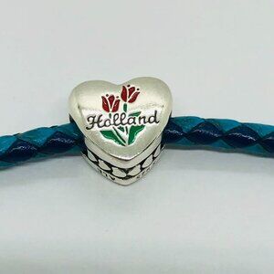 ✨✨Pandora Holland Michigan Tulip Festival Commemorative Heart Charm